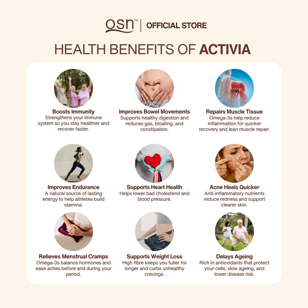 OSN Activia - Healthy Chia Seed Plant-Based Fiber Drink