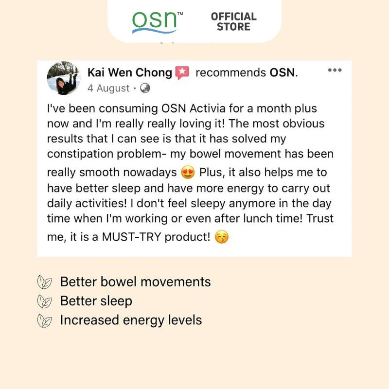 OSN Activia micro-milled chia seed drink with plant based fiber