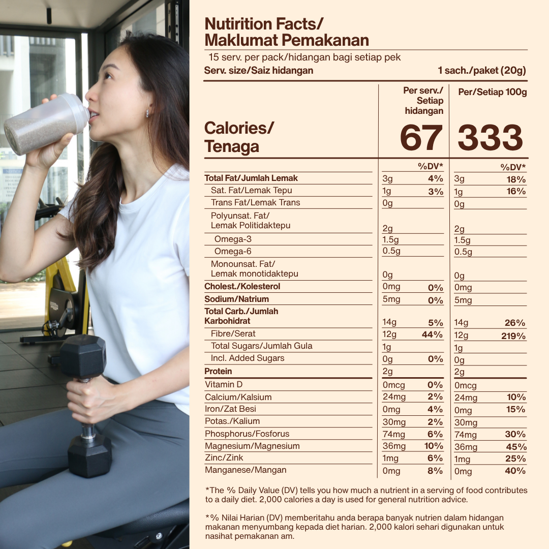 OSN Activia - Healthy Chia Seed Plant-Based Fiber Drink