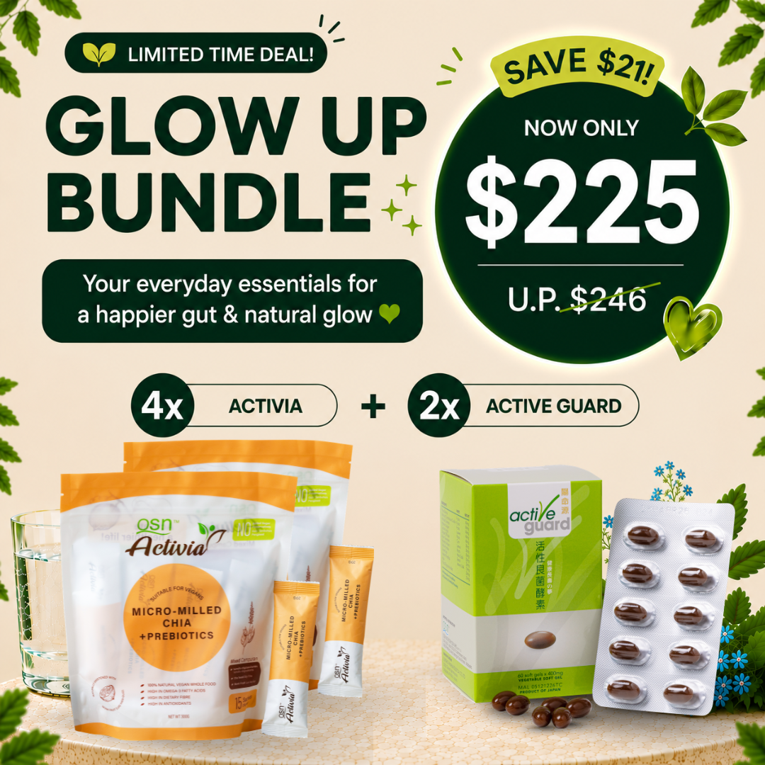 Glow Up Bundle | Gut Health Supplement Bundle with Probiotic & Prebiotic Fiber
