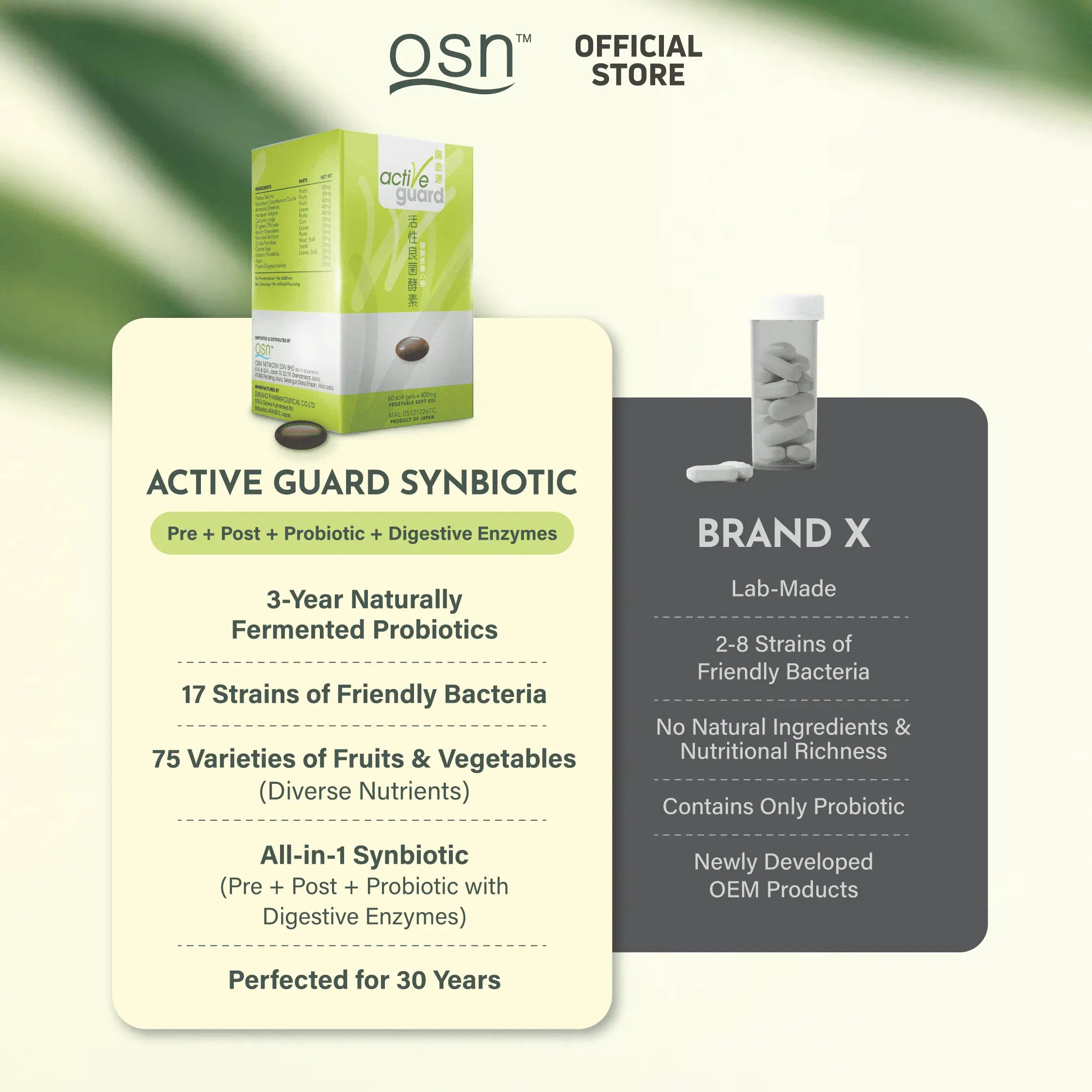 OSN pro gut probiotics for daily immunity and digestion